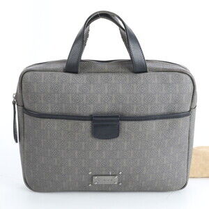 Loewe Anagram Repeat Leather Coated Canvas Briefcase for Men